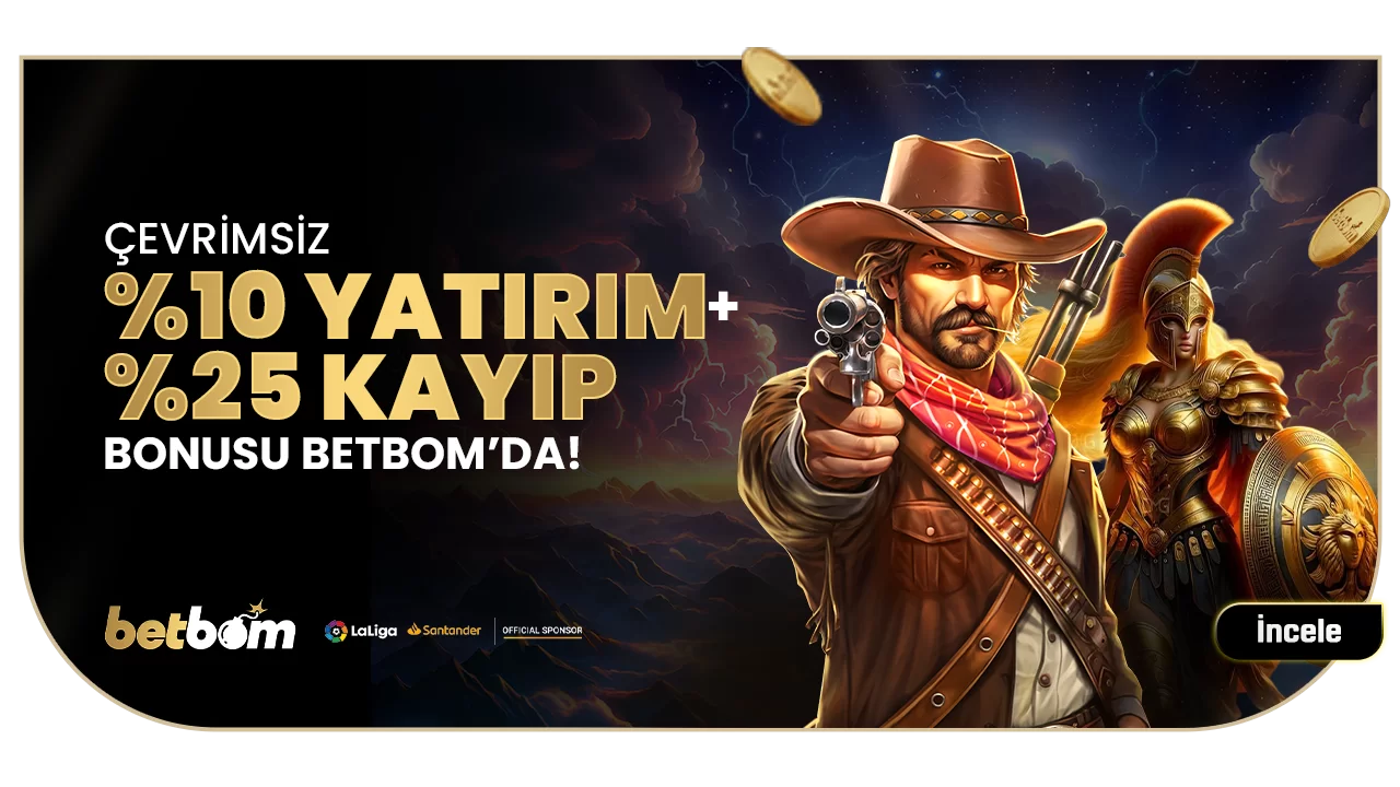 %10 ÇEVRİMSİZ YATIRIM BONUSU + %25 ANLIK KAYIP BONUSU
